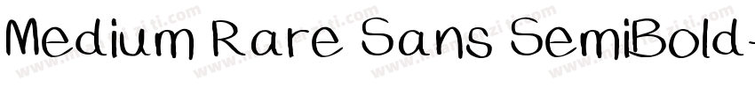 Medium Rare Sans SemiBold字体转换